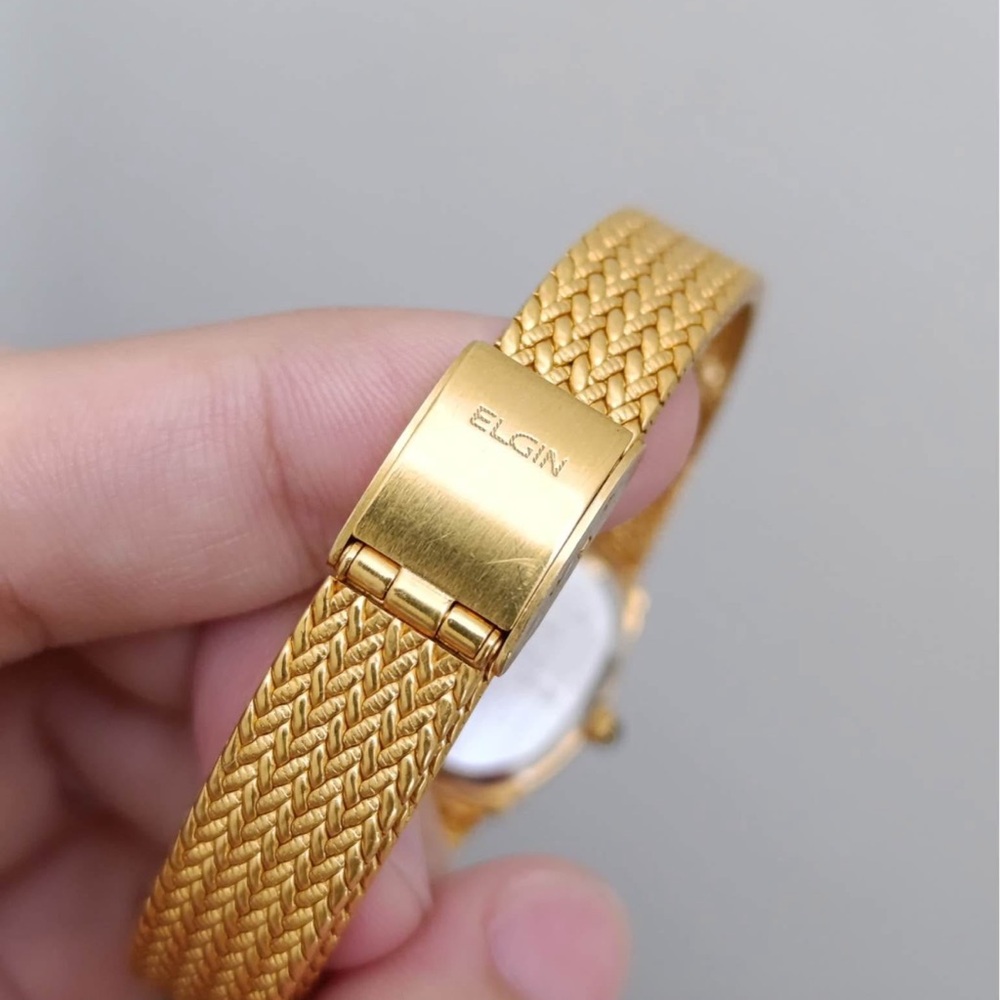Vtg 1970s Elgin Quartz FK 283 Women’s Watch
[Like New] Gold Plated Mesh Bracelet - Picture 9 of 10